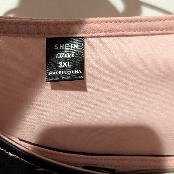 SHEIN Pink and Black Dress - Picture 3 of 3